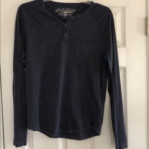 Lucky Button Neck Mens Shirt